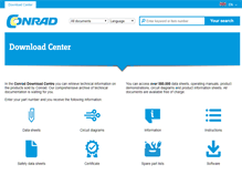 Tablet Screenshot of produktinfo.conrad.de