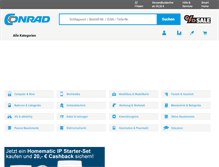 Tablet Screenshot of conrad.de