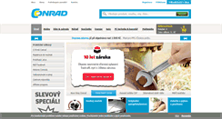 Desktop Screenshot of conrad.cz